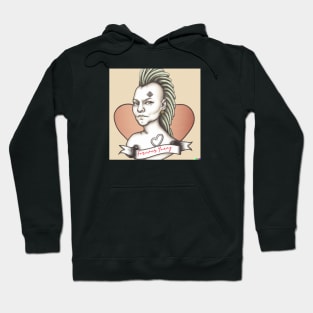 FOREVER YOUNG PUNK LADY AI GENERATED Hoodie